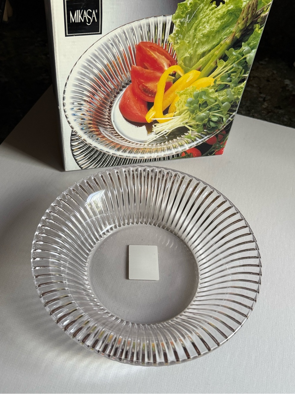 Vintage‎ Mikasa Clear Glass Serving Coup Bowl - Clear